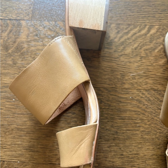 Madewell Women's Tan Double-Strap Slide Mules - Picture 3 of 6